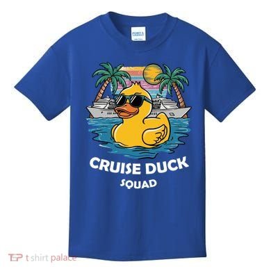 Funny Duck Cruise Rubber Duck Squad Vacation Cruise Ship Gift Kids T-Shirt