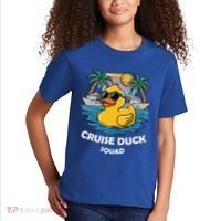 Funny Duck Cruise Rubber Duck Squad Vacation Cruise Ship Gift Kids T-Shirt thumb 2