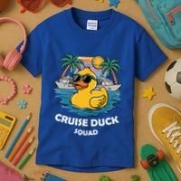 Funny Duck Cruise Rubber Duck Squad Vacation Cruise Ship Gift Kids T-Shirt thumb 3