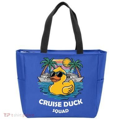 Funny Duck Cruise Rubber Duck Squad Vacation Cruise Ship Gift Tote Bag