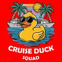 Funny Duck Cruise Rubber Duck Squad Vacation Cruise Ship Gift Santa Hat thumb 1