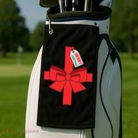 Funny Diy Christmas Present Costume Golf Towel thumb 2