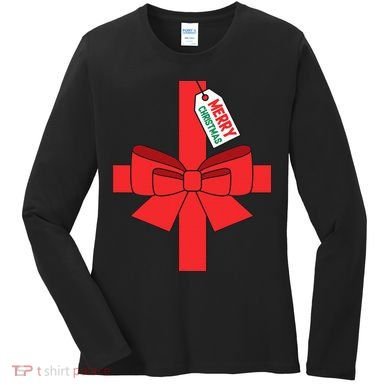 Funny Diy Christmas Present Costume Women's Long Sleeve Shirt
