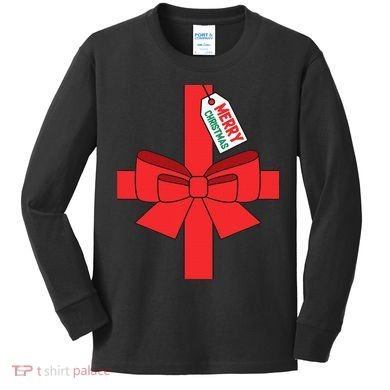 Funny Diy Christmas Present Costume Kids Long Sleeve Shirt