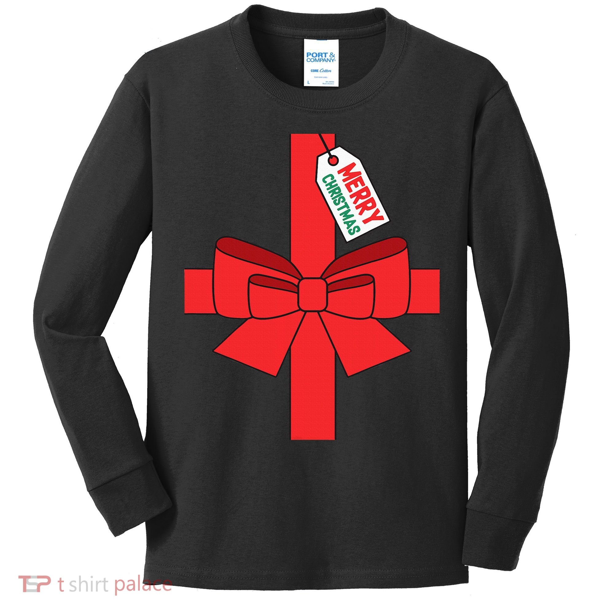 Funny Diy Christmas Present Costume Kids Long Sleeve Shirt