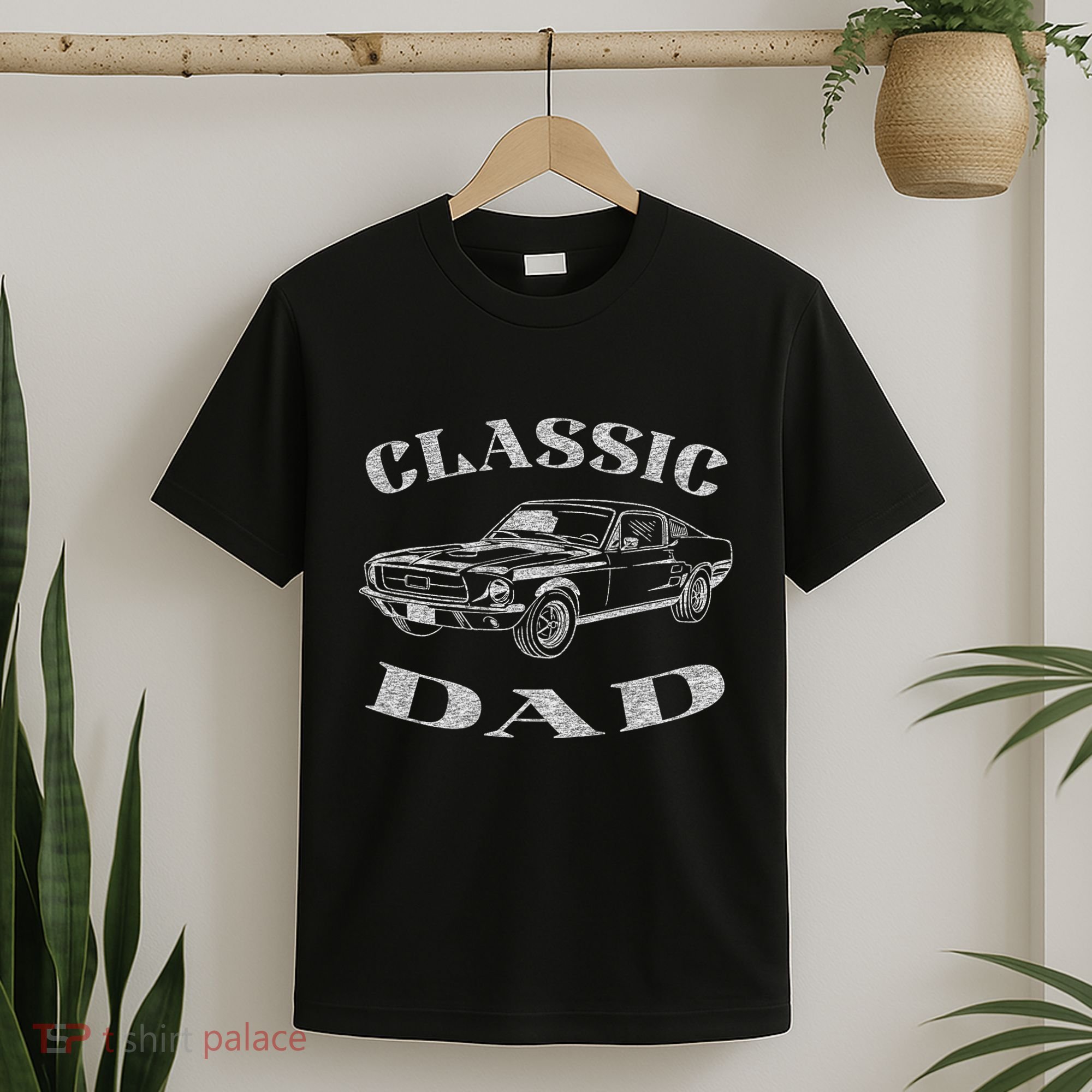 Funny Dad Classic Car Graphic T-Shirt