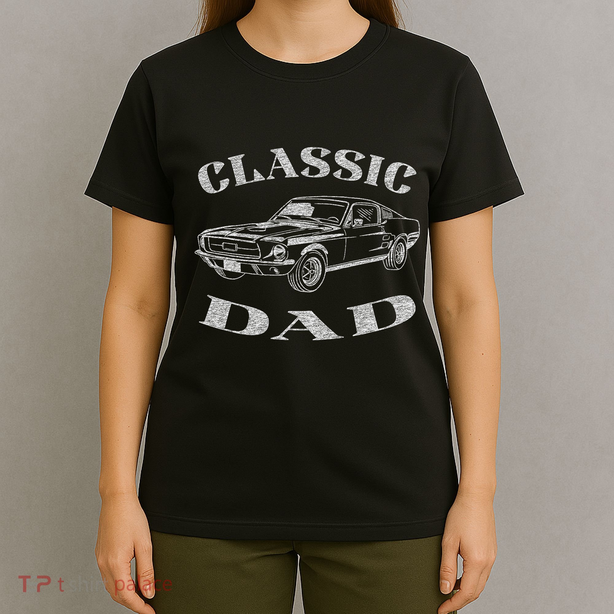 Funny Dad Classic Car Graphic T-Shirt