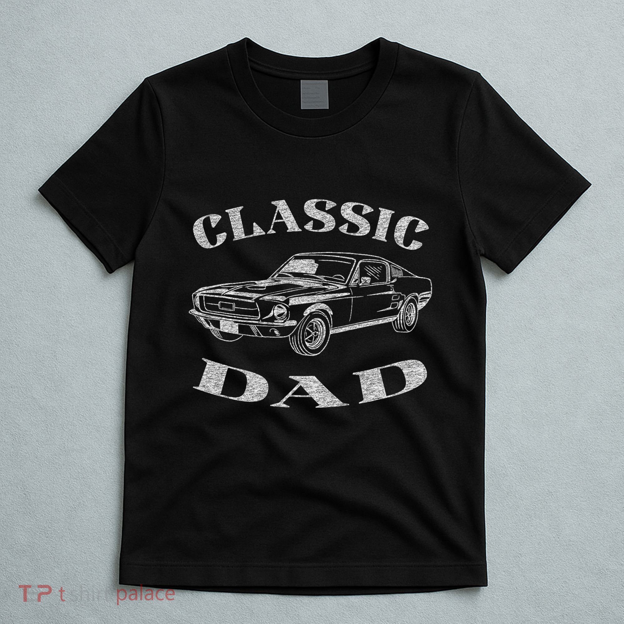 Funny Dad Classic Car Graphic T-Shirt