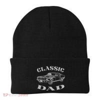 Funny Dad Classic Car Graphic Beanie thumb 0