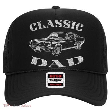 Funny Dad Classic Car Graphic Hat