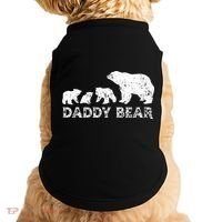 Fathers Day Daddy Bear With 3 Three Cubs Dad Father Papa Doggie Tank thumb 0