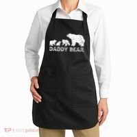 Fathers Day Daddy Bear With 3 Three Cubs Dad Father Papa Apron thumb 2