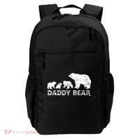 Fathers Day Daddy Bear With 3 Three Cubs Dad Father Papa Backpack thumb 0