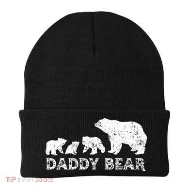Fathers Day Daddy Bear With 3 Three Cubs Dad Father Papa Beanie