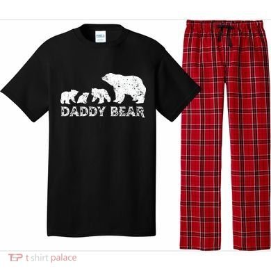 Fathers Day Daddy Bear With 3 Three Cubs Dad Father Papa Pajama Set