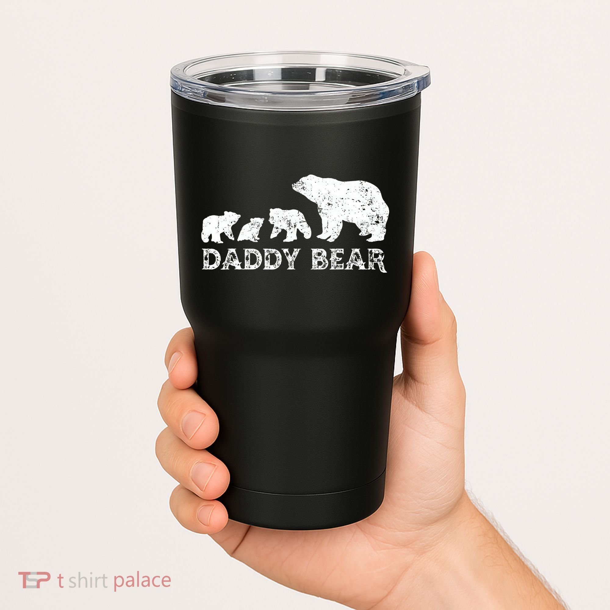 Fathers Day Daddy Bear With 3 Three Cubs Dad Father Papa Tumbler