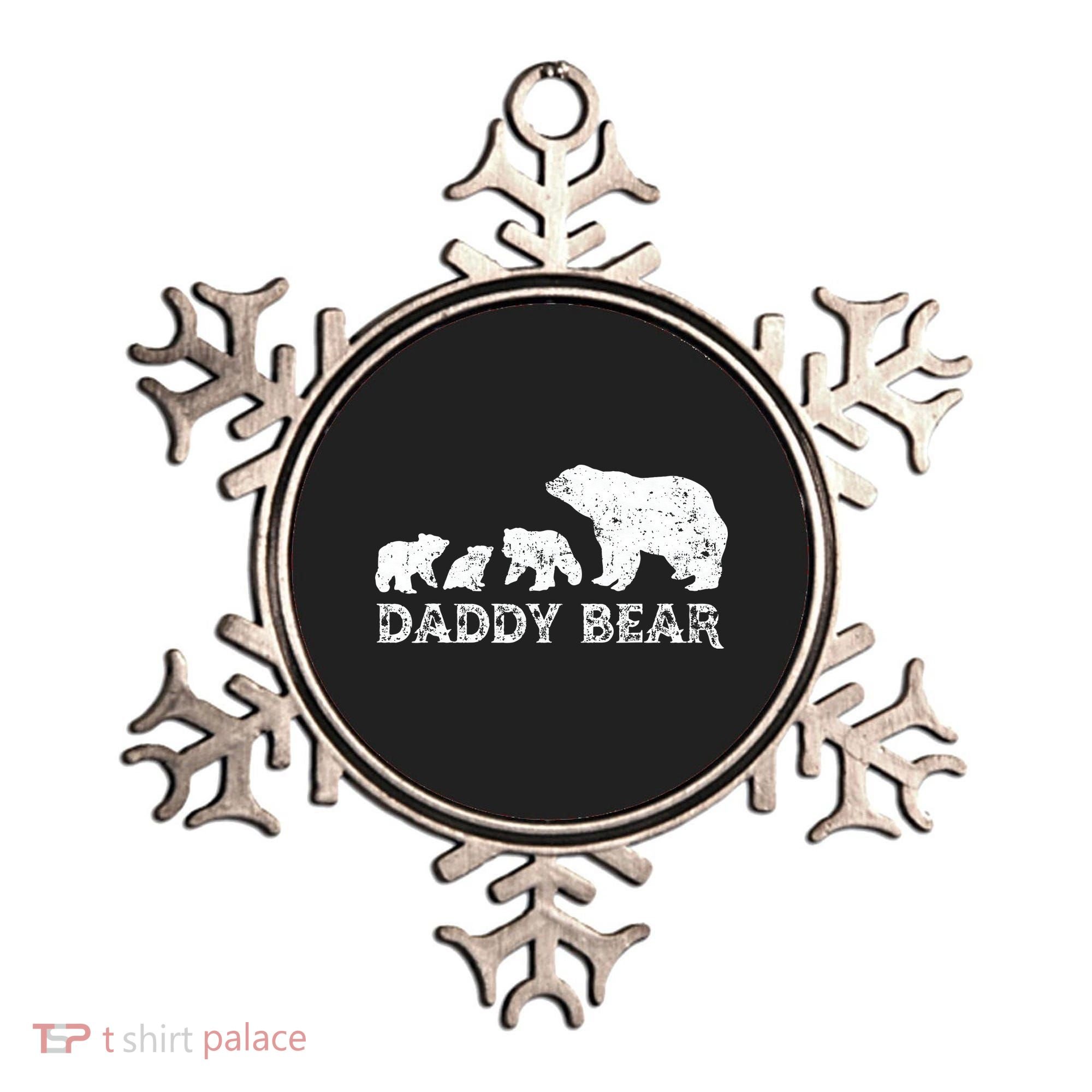 Fathers Day Daddy Bear With 3 Three Cubs Dad Father Papa Ornament