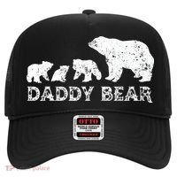 Fathers Day Daddy Bear With 3 Three Cubs Dad Father Papa Hat thumb 0