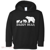 Fathers Day Daddy Bear With 3 Three Cubs Dad Father Papa Toddler Hoodie thumb 0