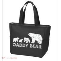 Fathers Day Daddy Bear With 3 Three Cubs Dad Father Papa Tote Bag thumb 3