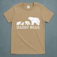 Fathers Day Daddy Bear With 3 Three Cubs Dad Father Papa T-Shirt thumb 5