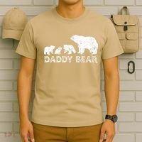 Fathers Day Daddy Bear With 3 Three Cubs Dad Father Papa T-Shirt thumb 6