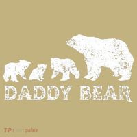 Fathers Day Daddy Bear With 3 Three Cubs Dad Father Papa Kids T-Shirt thumb 2