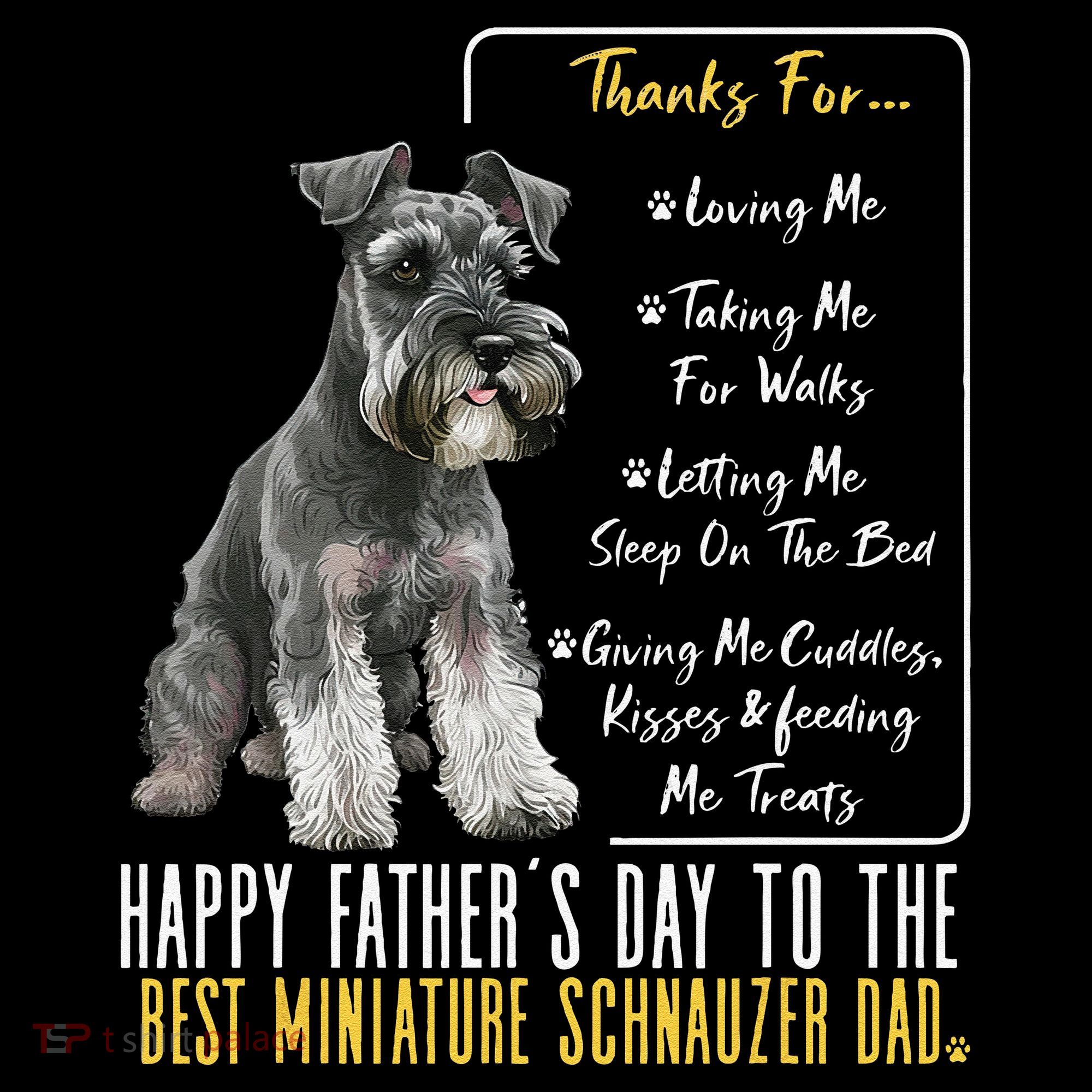 Funny Dog Dad Happy Fathers Day The Best Miniature Schnauzer Dad Coffee Mug