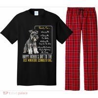 Funny Dog Dad Happy Fathers Day The Best Miniature Schnauzer Dad Pajama Set thumb 0