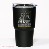 Funny Dog Dad Happy Fathers Day The Best Miniature Schnauzer Dad Tumbler thumb 0