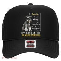 Funny Dog Dad Happy Fathers Day The Best Miniature Schnauzer Dad Hat thumb 0