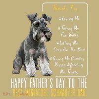 Funny Dog Dad Happy Fathers Day The Best Miniature Schnauzer Dad Polo thumb 2