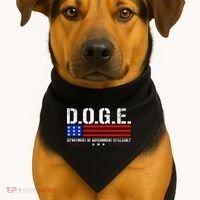 Funny Doge D.O.G.E. Department Of Government Efficiency Meme USA-Made Doggie Bandana thumb 1