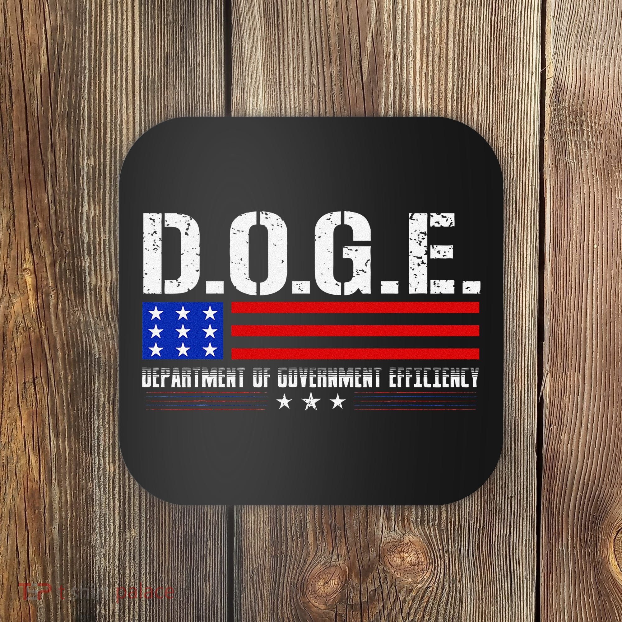 Funny Doge D.O.G.E. Department Of Government Efficiency Meme Coaster