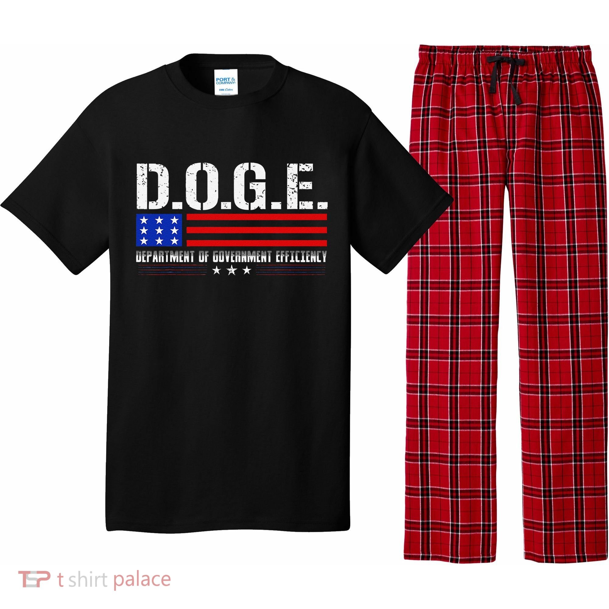 Funny Doge D.O.G.E. Department Of Government Efficiency Meme Pajama Set