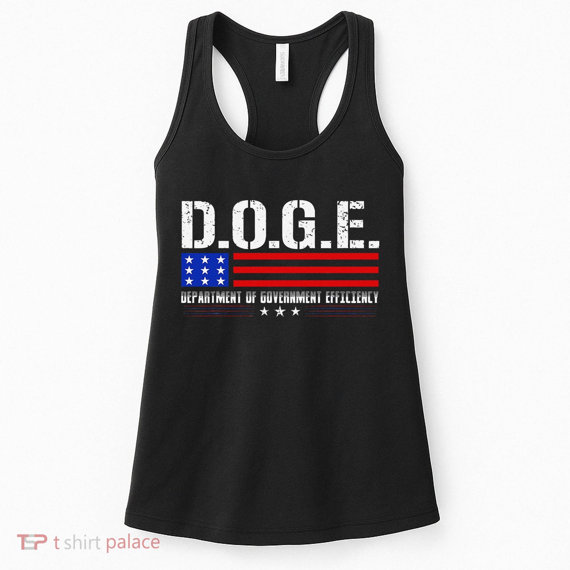 Funny Doge D.O.G.E. Department Of Government Efficiency Meme Women's Tank Top