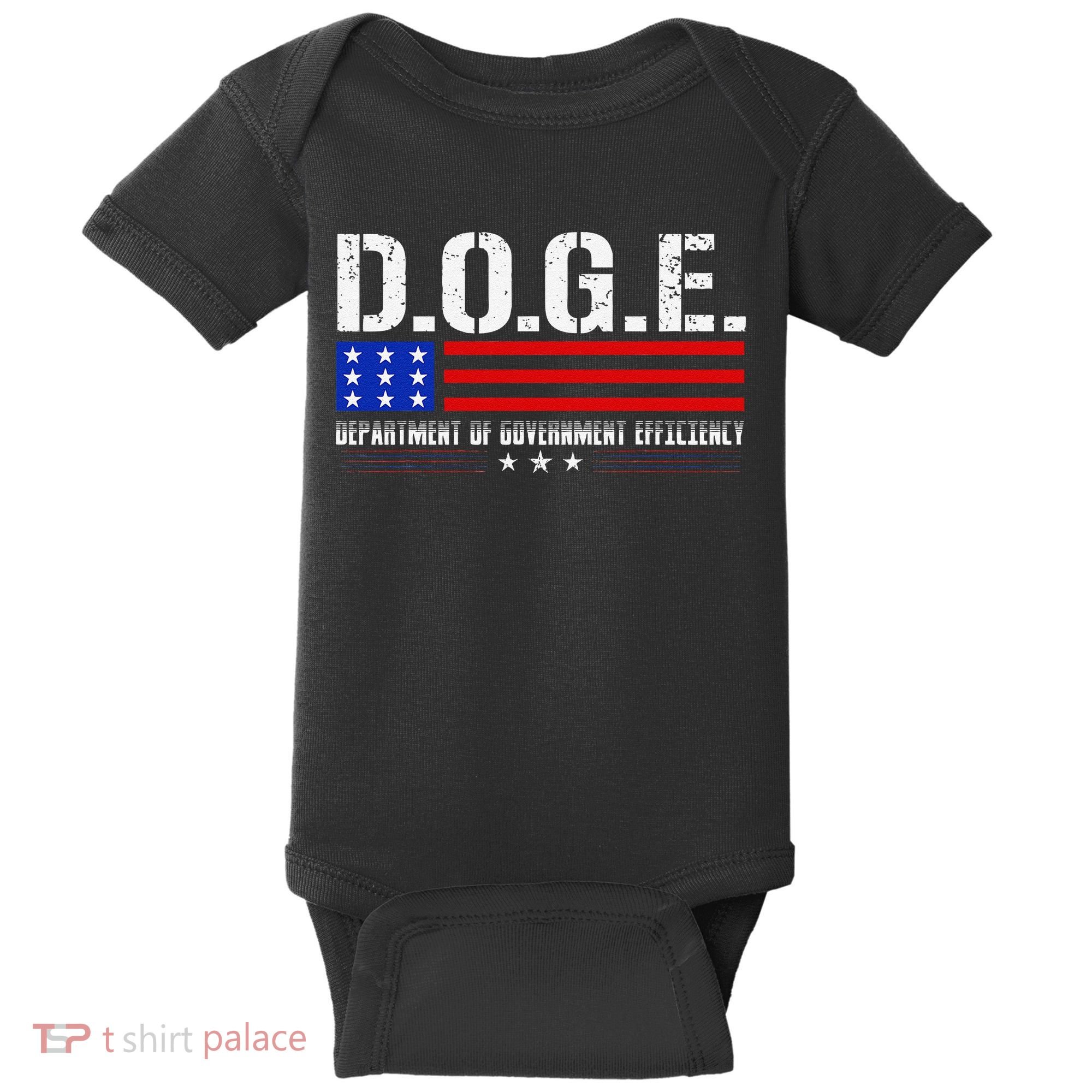 Funny Doge D.O.G.E. Department Of Government Efficiency Meme Baby Bodysuit