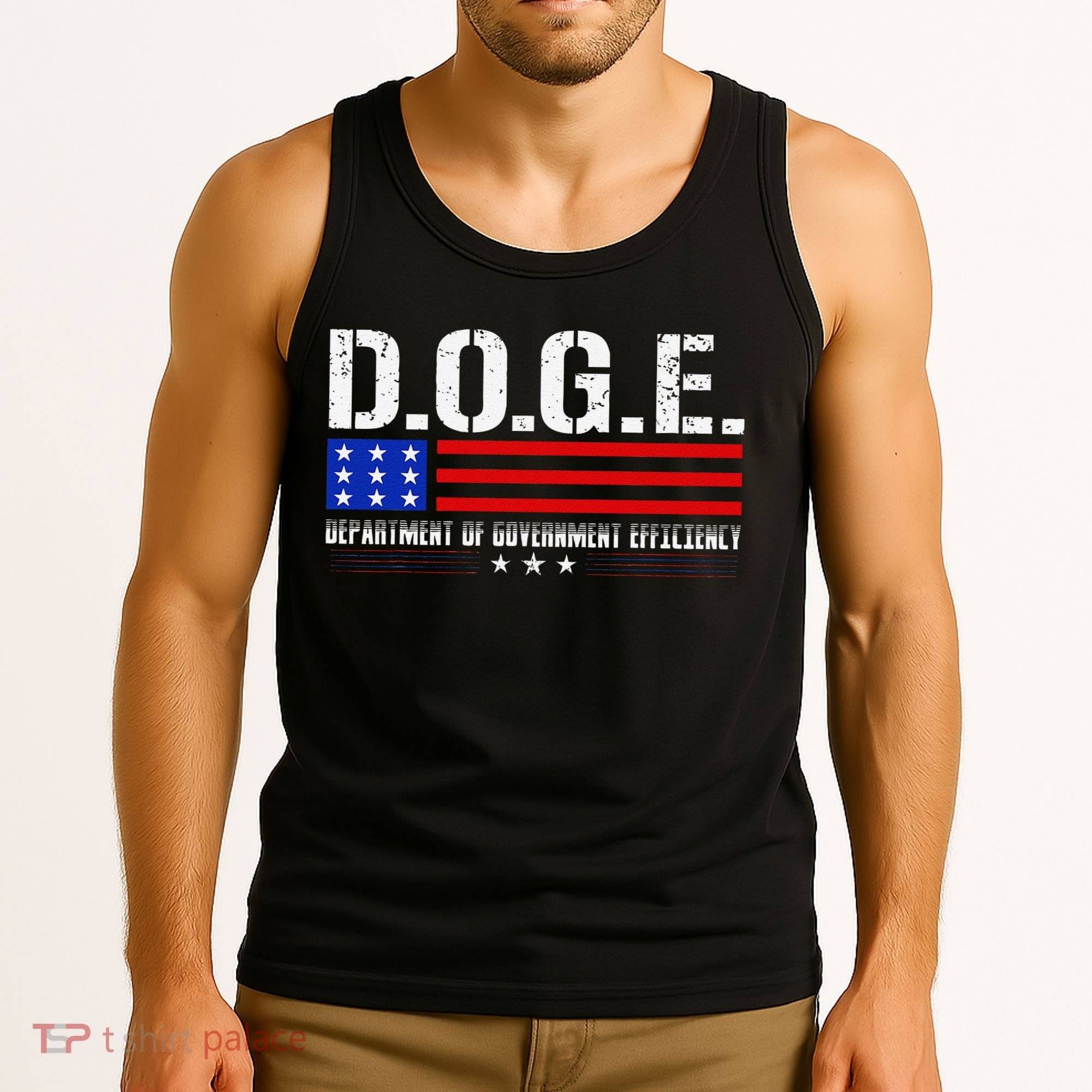 Funny Doge D.O.G.E. Department Of Government Efficiency Meme Tank Top