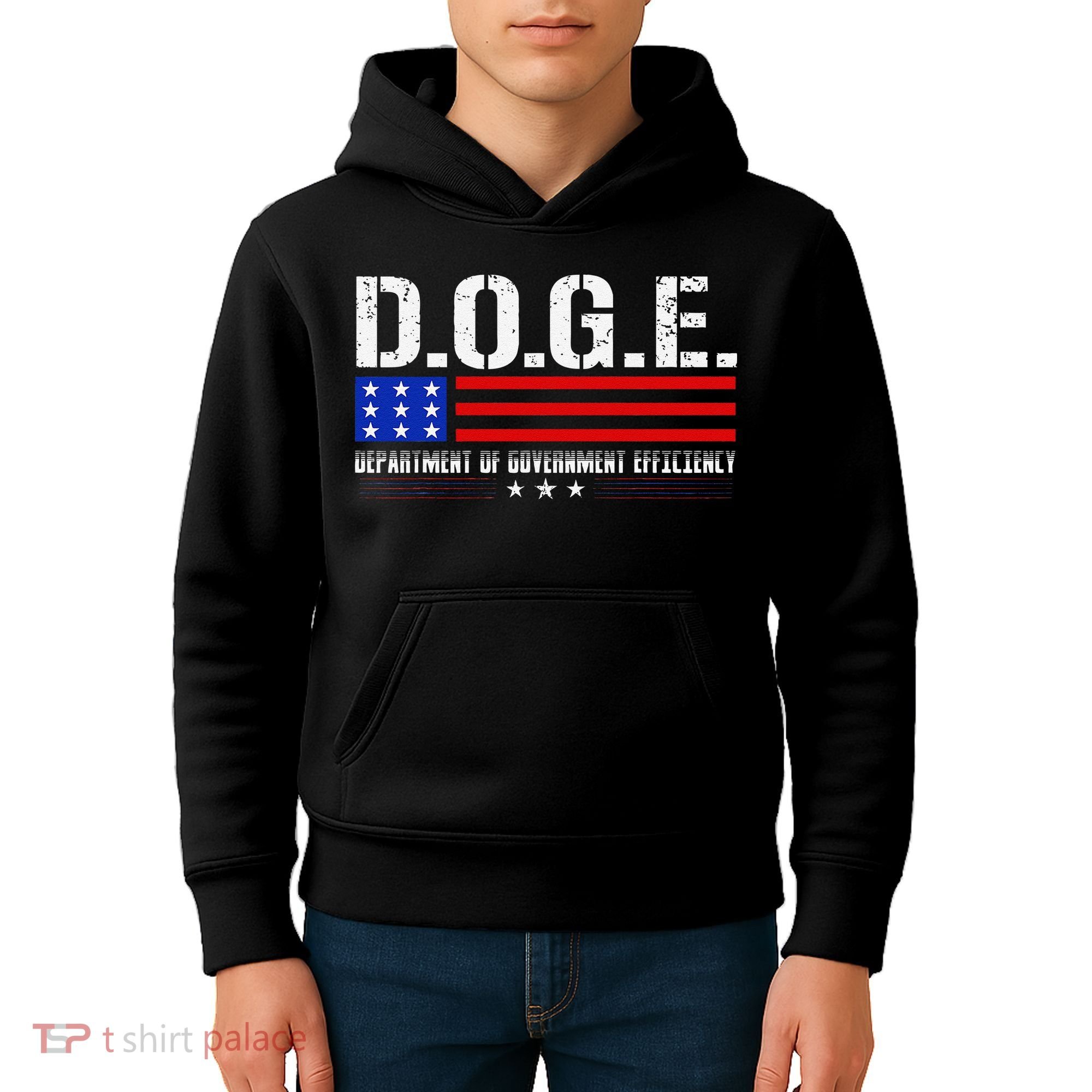 Funny Doge D.O.G.E. Department Of Government Efficiency Meme Kids Hoodie