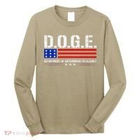 Funny Doge D.O.G.E. Department Of Government Efficiency Meme Long Sleeve Shirt thumb 0