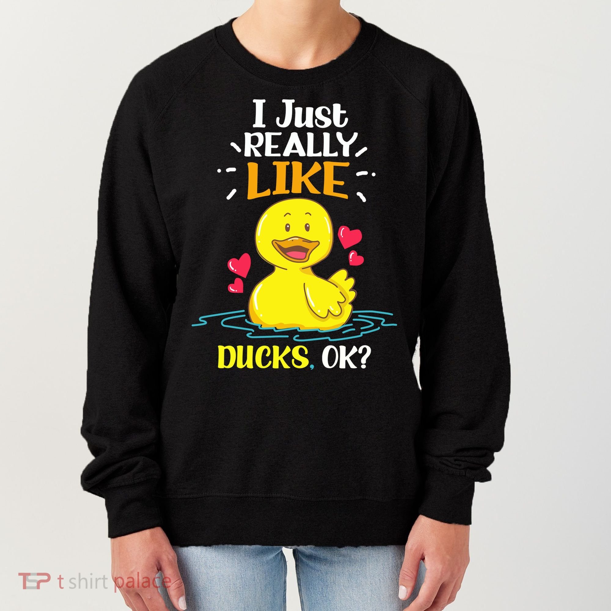 Funny Duck Ducks Rubber Gift Women's Sweatshirt