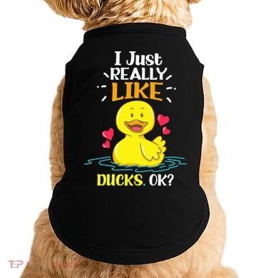 Funny Duck Ducks Rubber Gift Doggie Tank
