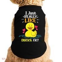 Funny Duck Ducks Rubber Gift Doggie Tank thumb 0