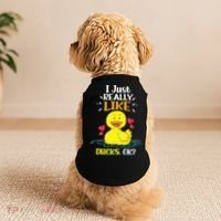 Funny Duck Ducks Rubber Gift Doggie Tank thumb 2