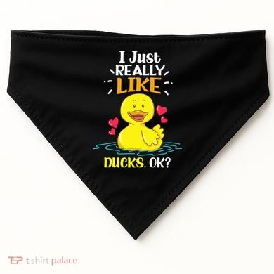 Funny Duck Ducks Rubber Gift USA-Made Doggie Bandana