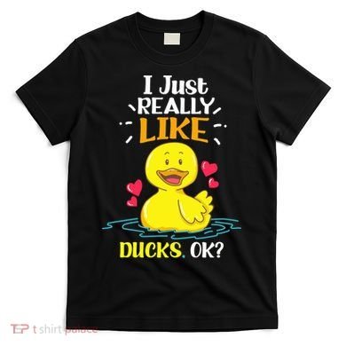 Funny Duck Ducks Rubber Gift T-Shirt