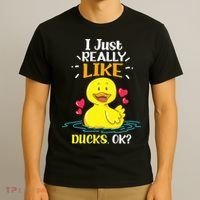 Funny Duck Ducks Rubber Gift T-Shirt thumb 3