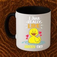 Funny Duck Ducks Rubber Gift Coffee Mug thumb 2