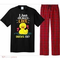Funny Duck Ducks Rubber Gift Pajama Set thumb 0