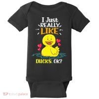 Funny Duck Ducks Rubber Gift Baby Bodysuit thumb 0